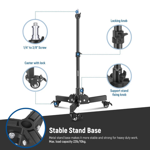 Neewer St72 72cm Dolly Heavy Duty Light Stand • Camerastuff • South Africa