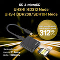 Suneast Sd & Microsd Usb3.2 Uhs-ii Dual Slot Memory Card Reader 312mb/s • Camerastuff • South Africa