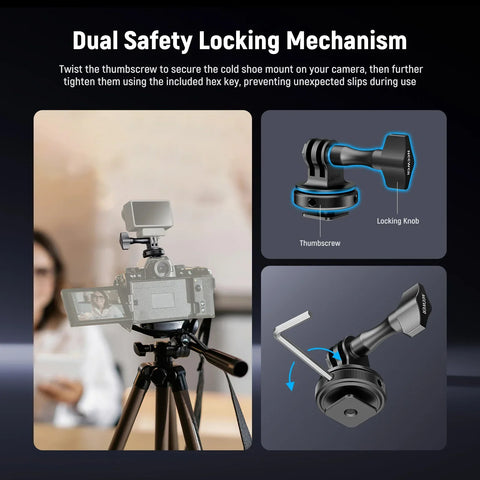 Neewer GP-63 Cold Shoe Mount Adapter For Action Camera