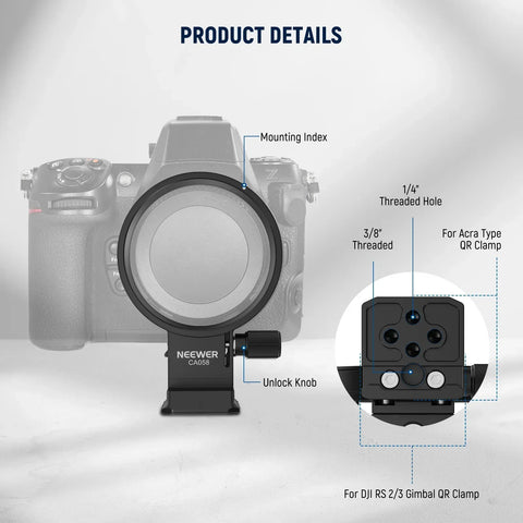 Neewer Ca058 Rotatable Camera Lens Collar for Nikon Z8 Z7 Ii Z6 Z5 • Camerastuff • South Africa