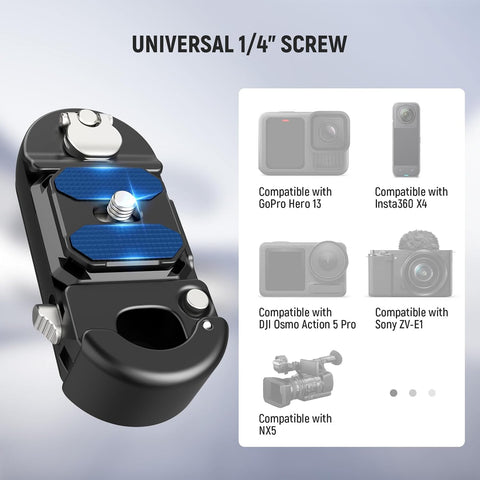 Neewer Gp67 Camera Backpack Actioncam Clip Mount with Arca Quick Release • Camerastuff • South Africa