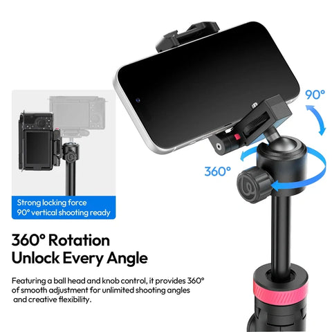 Ulanzi MT-44B 2-in-1 Selfie Stick Tripod Quadpod S056