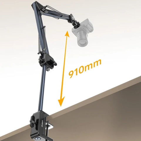 Ulanzi TH04 Overhead Camera and Smartphone Desktop Mount Arm T088 (Black)