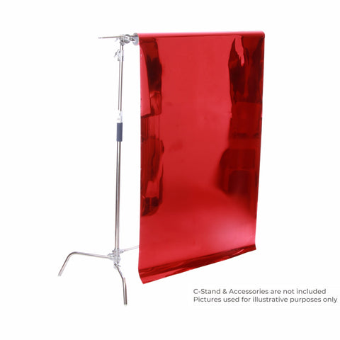 Camerastuff Bd2011 Double-sided Reflective Mylar Film Sheet Silver & Rose Red 1.2x10m • Camerastuff • South Africa