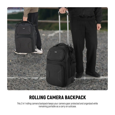 Neewer Pb027 2-in-1 Pull Bar Rolling Camera Backpack • Camerastuff • South Africa