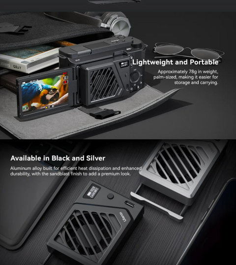 Ulanzi Ca25 Thermostatic Camera Cooling Fan for Select Cameras (c072gbb3) • Camerastuff • South Africa