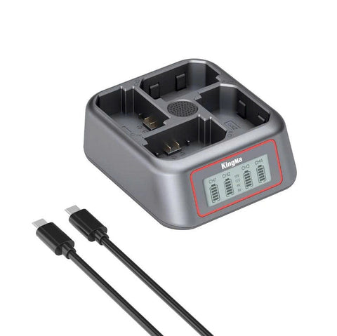 KingMa BM069 4-Bay USB-C Charger for Sony NP-FZ100