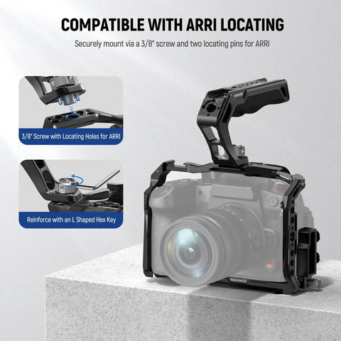 Neewer Ca007 Arri Top Handle + Ma006 Monitor Mount Set • Camerastuff • South Africa