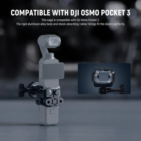 Neewer AC009 PRO Metal Cage For DJI Osmo Pocket 3  &  Bracket