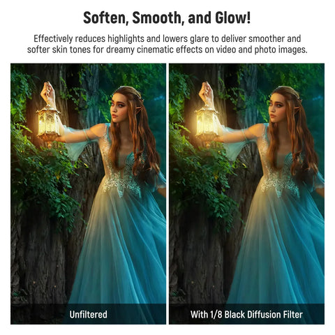 Neewer 1/8 Black Diffusion Mist Dreamy Effect 4’’ x 5.65’’ Square Filter for Matte Box • Camerastuff • South Africa