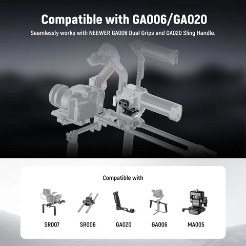 Neewer GA030P Shoulder Gimbal Rig Adapter for DJI RS3 Pro RS4 Pro