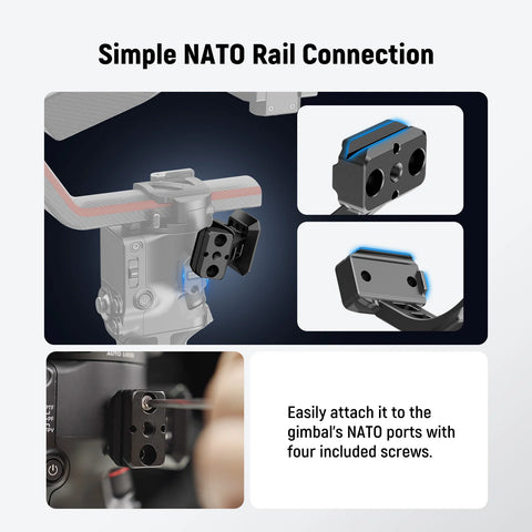 Neewer GA030P Shoulder Gimbal Rig Adapter for DJI RS3 Pro RS4 Pro