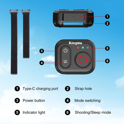 KingMa KM-RC04 Bluetooth Remote for DJI Action Cameras
