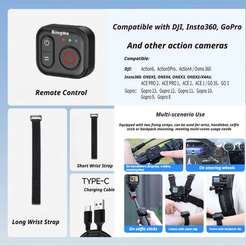 KingMa KM-RC04 Bluetooth Remote for DJI Action Cameras