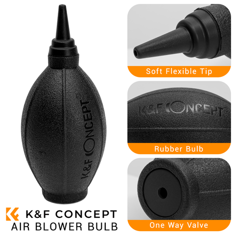 K&F 4-in-1 Lens & Filter Cleaning Kit with Blower Pen Fluid & Cloths