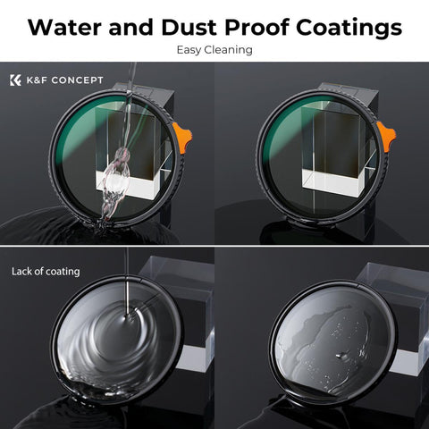 K&F Nano-X ND2-ND400 Variable ND Filter 77mm 1-9 Stops