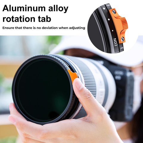 K&F Nano-X ND2-ND400 Variable ND Filter 82mm 1-9 Stops