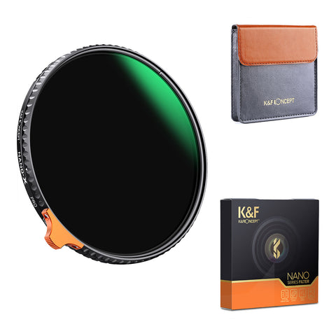 K&F Nano-X ND2-ND400 Variable ND Filter 67mm 1-9 Stops