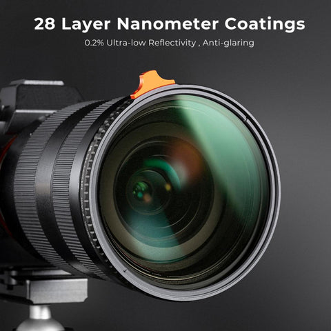 K&F Nano-X ND2-ND400 Variable ND Filter 77mm 1-9 Stops
