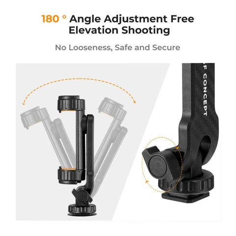 K&F Concept KF31.084 Phone Clamp with Dual Cold Shoe Mount