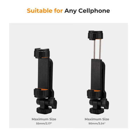 K&F Concept KF31.084 Phone Clamp with Dual Cold Shoe Mount