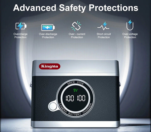 KingMa BM070 USB-C Dual Charger & Storage for Fujifilm NP-W126