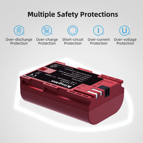 KingMa LP-E6NH Camera Battery for Canon 2400mAh
