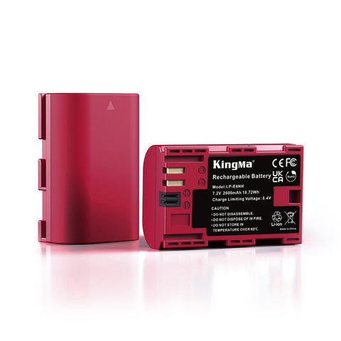 KingMa LP-E6NH Camera Battery for Canon 2600mAh with Case