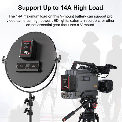 KingMa KM-VK99 99Wh Mini V-Mount Battery with OLED Display