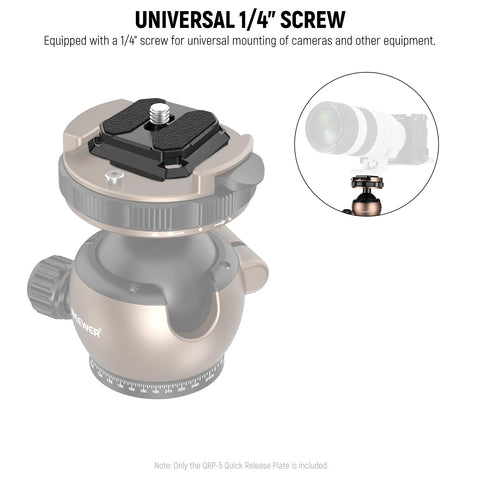 Neewer QPR-5 Arca-Type Quick Release Plate 38mm 2-Pack