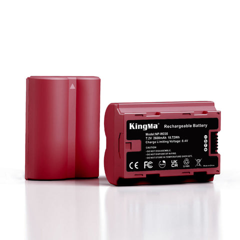 KingMa NP-W235 Camera Battery for Fujifilm 2600mAh with Case