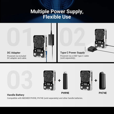 Neewer FS100B 100W Ultra-Compact Bi-Colour LED Video Light