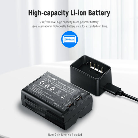 Neewer NB-Z1 7.4V 2600mAh Battery for Z-Series Round Head Flash