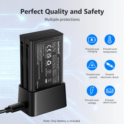 Neewer NB-Z1 7.4V 2600mAh Battery for Z-Series Round Head Flash