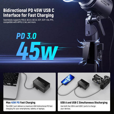 Neewer PS050E V-Mount Battery 50Wh 3450mAh 14.54V