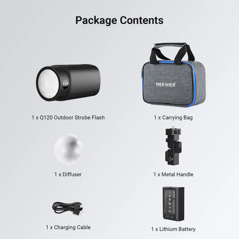 Neewer Q120 120Ws 2.4G TTL Outdoor Battery Flash