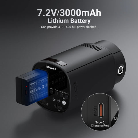 Neewer Q120 120Ws 2.4G TTL Outdoor Battery Flash