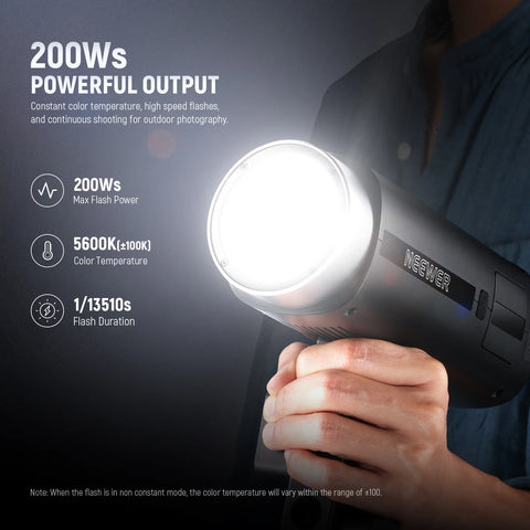 Neewer Q200 200Ws 2.4G TTL Outdoor Battery Flash