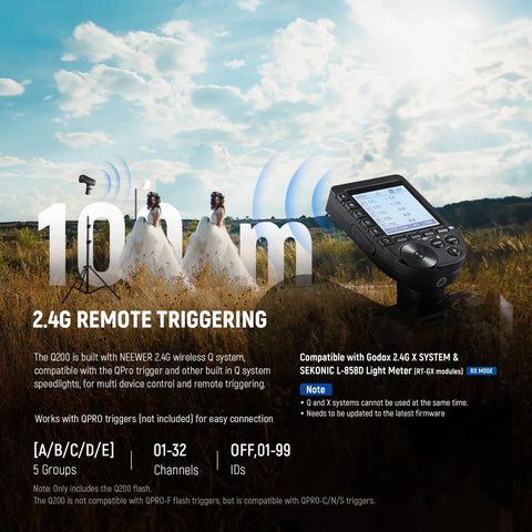 Neewer Q200 200Ws 2.4G TTL Outdoor Battery Flash