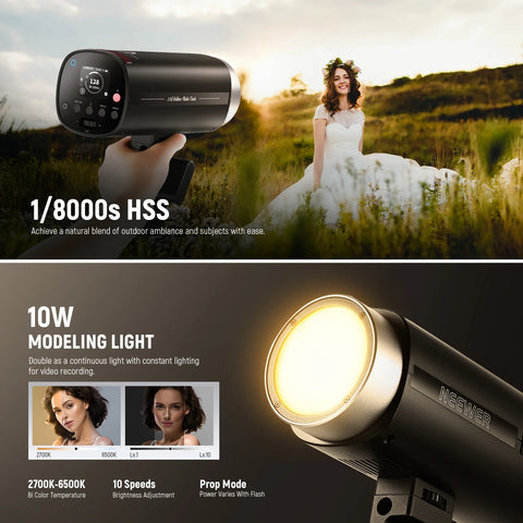 Neewer Q200 200Ws 2.4G TTL Outdoor Battery Flash