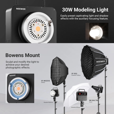Neewer Q4PRO 400Ws 2.4G TTL Outdoor Battery Flash