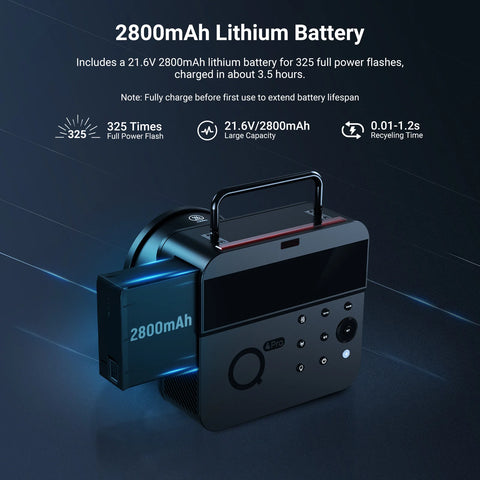Neewer Q4PRO 400Ws 2.4G TTL Outdoor Battery Flash