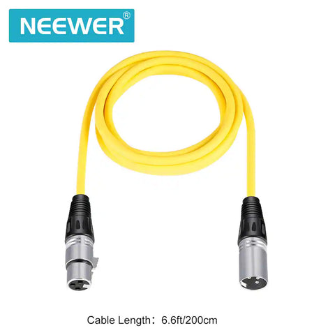 Neewer 6-Colour 2m XLR Cable Set Male to Female Balanced Audio 6-Pack
