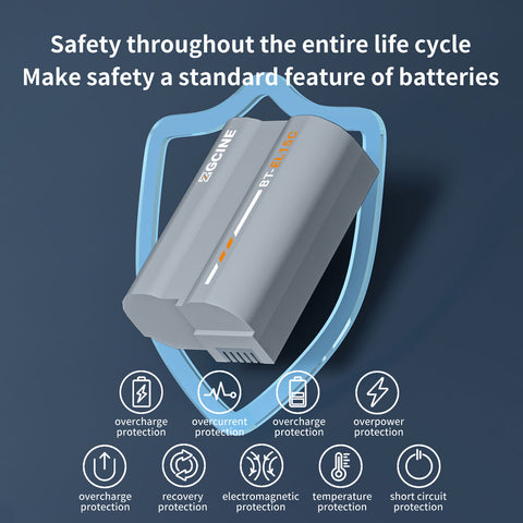 ZGCINE BT-EL15C Battery for Nikon EN-EL15c 2400mAh