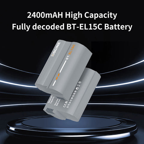 ZGCINE BT-EL15C Battery for Nikon EN-EL15c 2400mAh