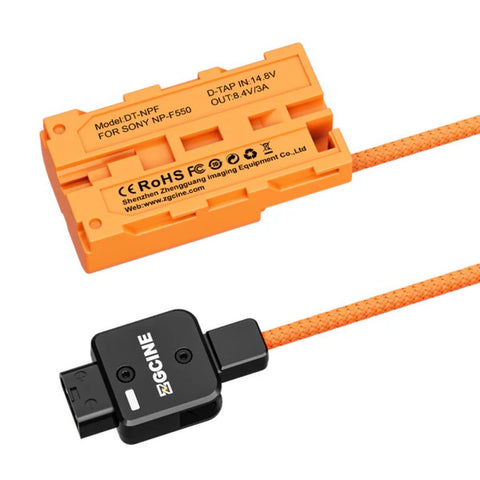 ZGCINE DT-NPF D-Tap to Sony NP-F Dummy Battery Cable 60cm