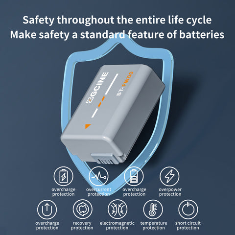 ZGCINE BT-FW50 Battery for Sony NP-FW50 1030mAh