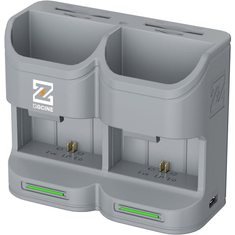 ZGCINE PC2-LPE6 Travel Charging Case for Canon LP-E6 LP-E6NH LP-E6P (Grey)