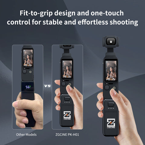 ZGCINE PK-H01 Battery Grip for DJI Osmo Pocket 3