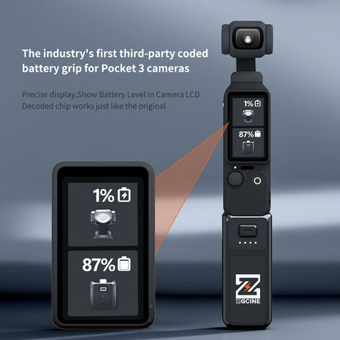 ZGCINE PK-H01 Battery Grip for DJI Osmo Pocket 3